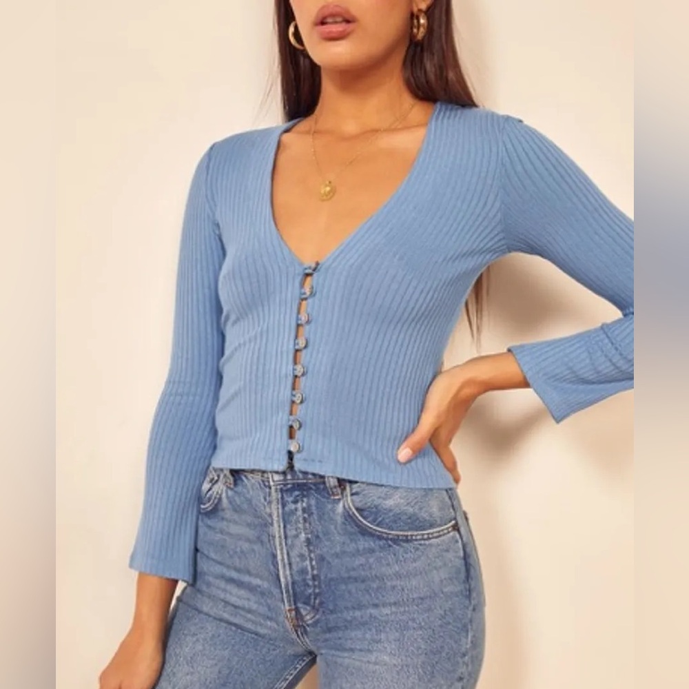 Reformation Gellar Knit Top